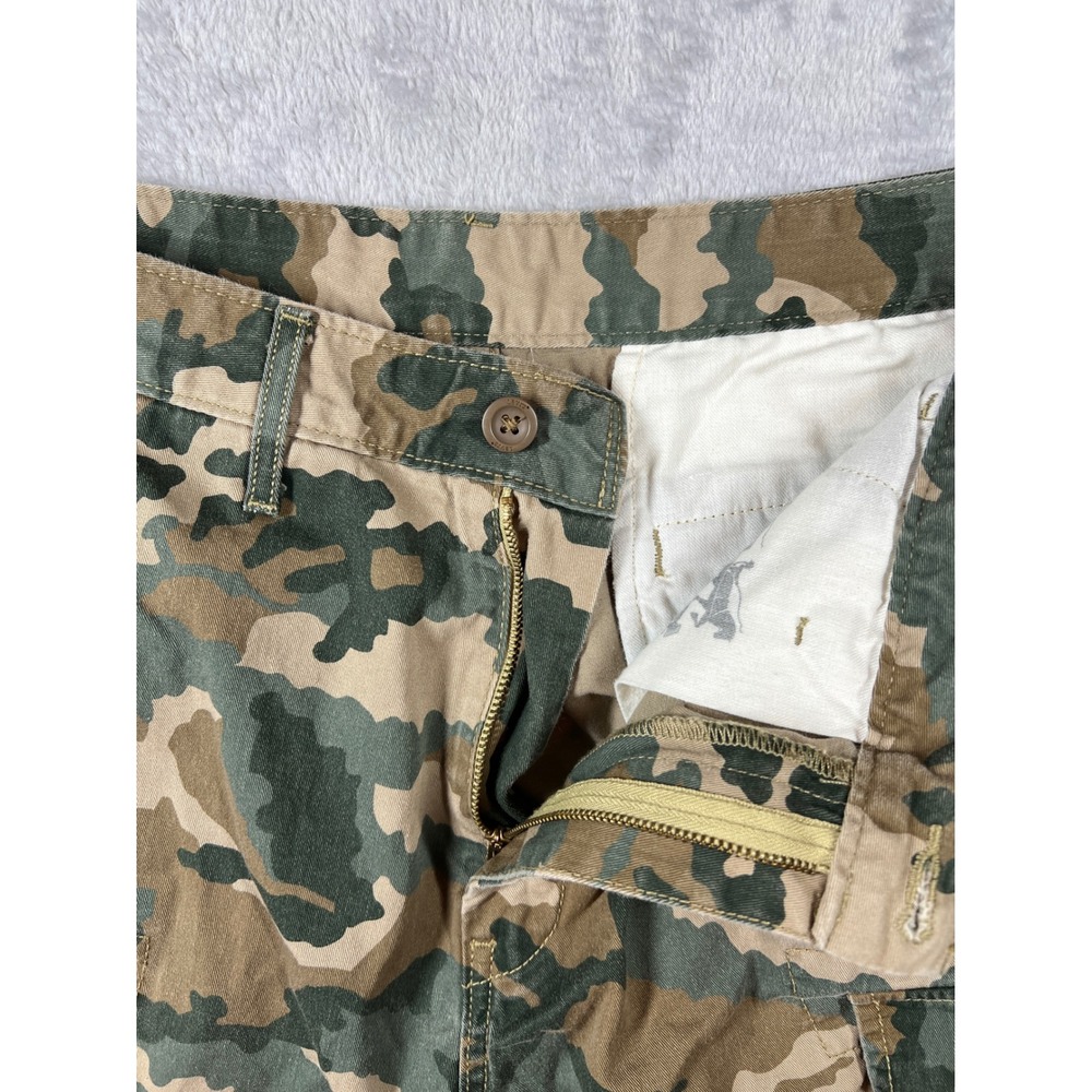 Levis Mens Camo Cargo Shorts Green Tan Brown Size 32 Utility Outdoor - Picture 5 of 8